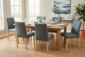 VI Fitz Fabric Upholstered Timber Legs Dining Chair thumbnail 2