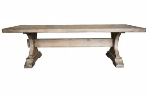 MF Chapel Recycled Oregon Timber Antique Look Dining Table thumbnail 2