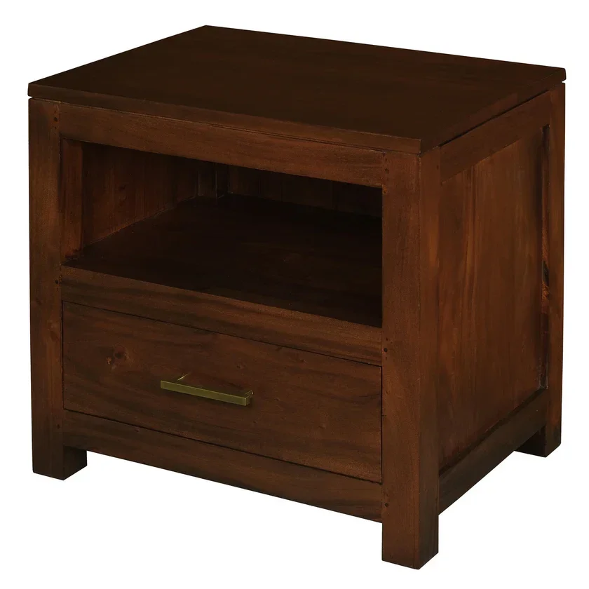 CT Paris Solid Timber 1 Drawer Lamp Table