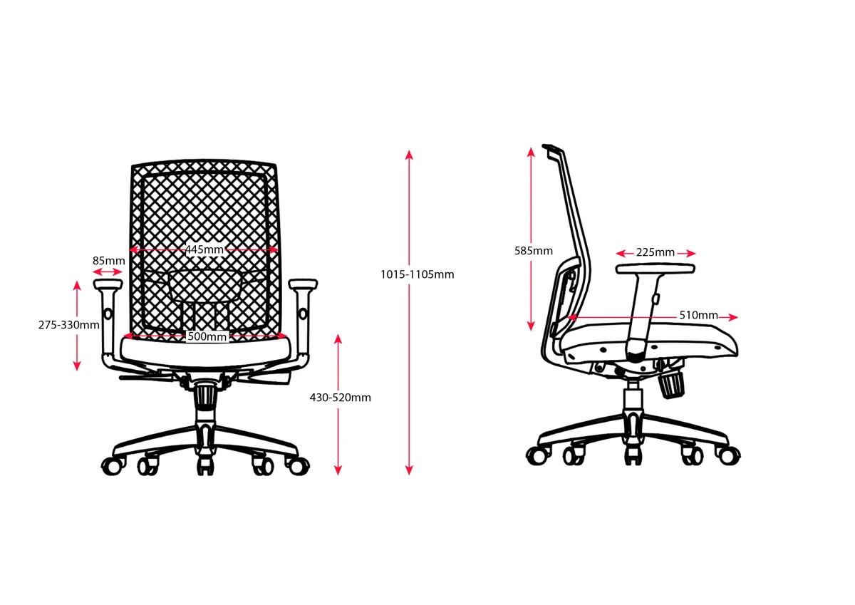 RL Kal High Mesh Back Executive Chair thumbnail 3