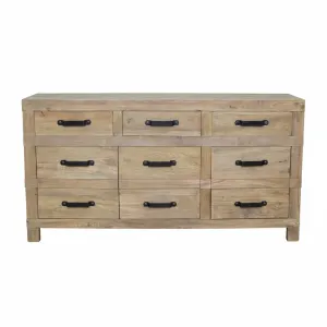 MF Recycled Elm Timber 3 Drawer 3 Door Buffet thumbnail 1