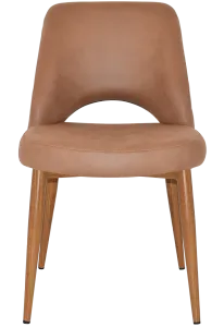 EZ Albury Oak Stained Metal Leg Upholstered Hospitality Dining Chair thumbnail 10