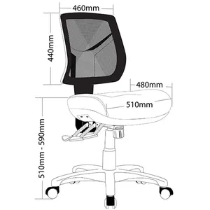 ST Chelsea Mesh Low Back Task Chair thumbnail 2