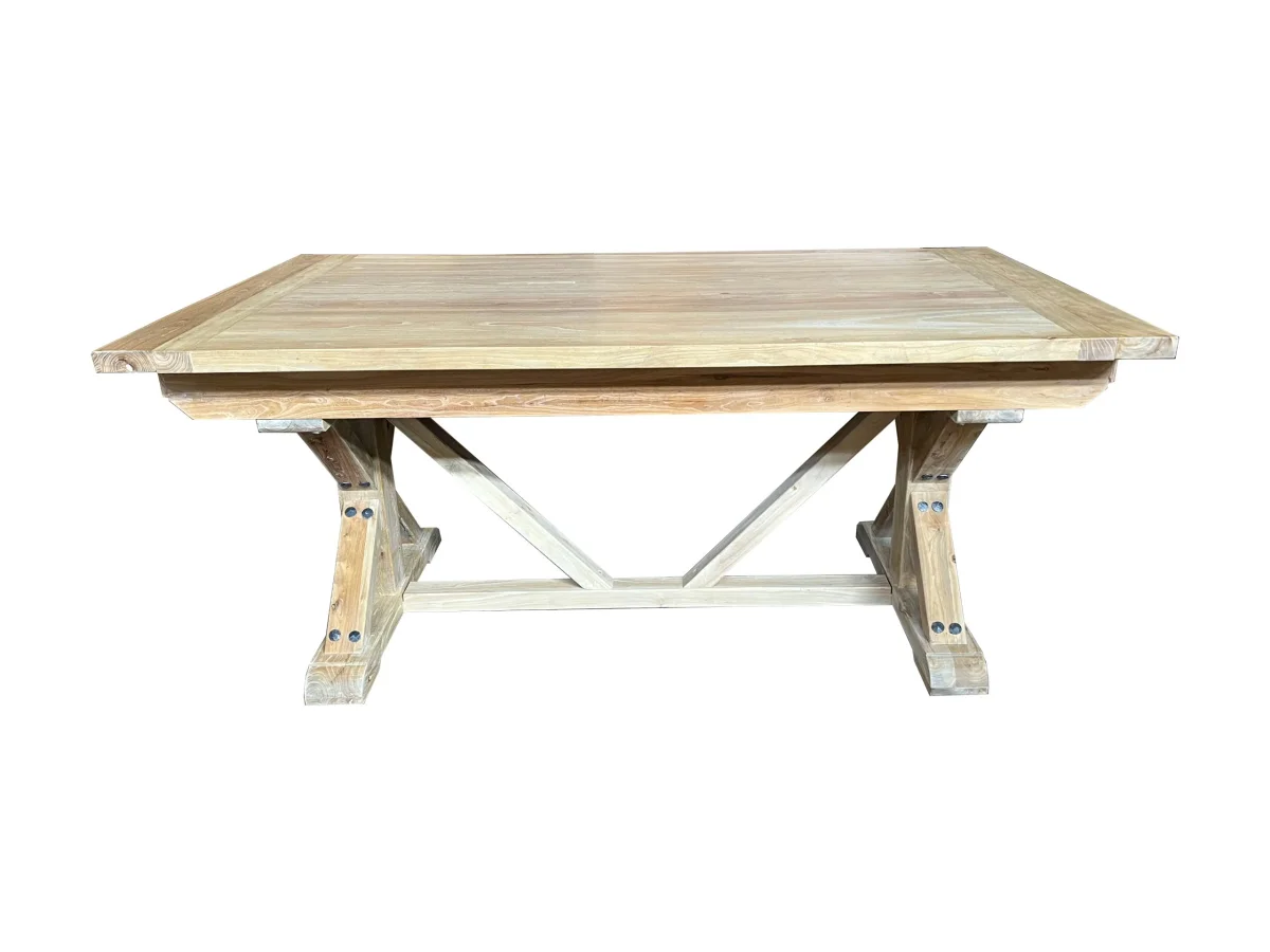 MF Morris Solid Timber Dual Butterfly Base Extendable Dining Table