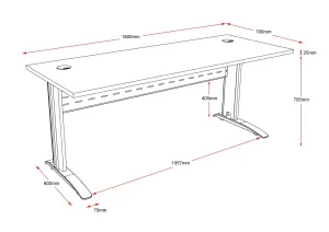 RL Rapid Span Office Desk thumbnail 4