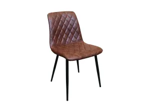 MF Elise PU Leather Upholstered Metal Leg Dining Chair thumbnail 5