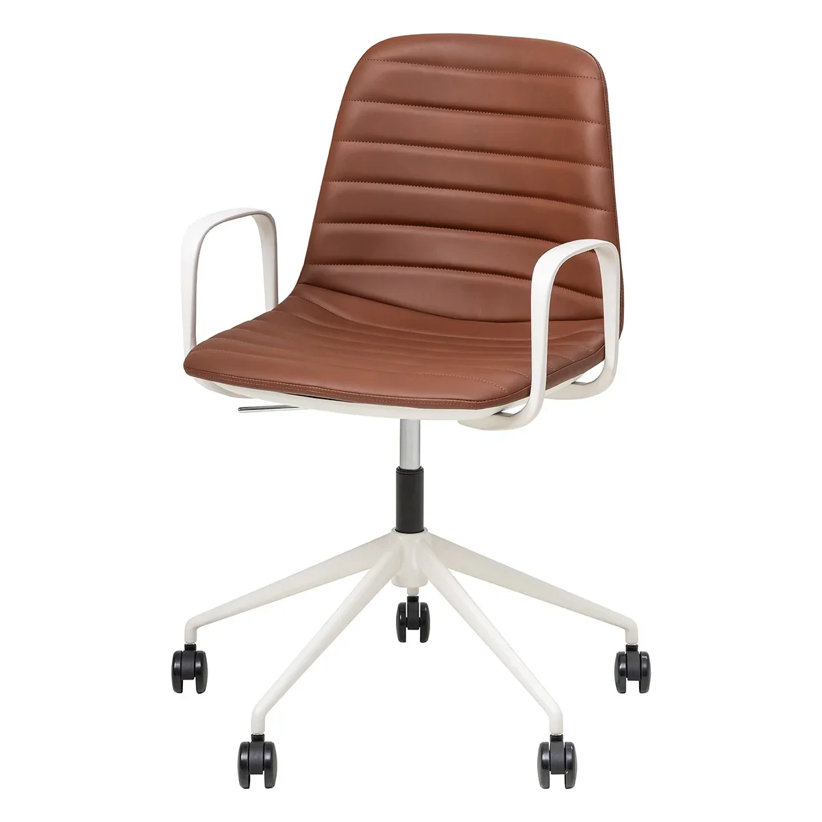 OL Sofia PU Leather Upholstered Boardroom Chair with Arms