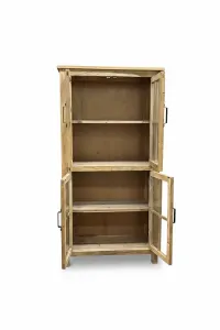 MF Recycled Elm Timber Cabinet with Glass Doors thumbnail 5