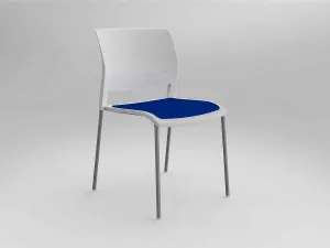 OL Game Upholstered Seat Breakout Chair -4 Legs White Shell thumbnail 20