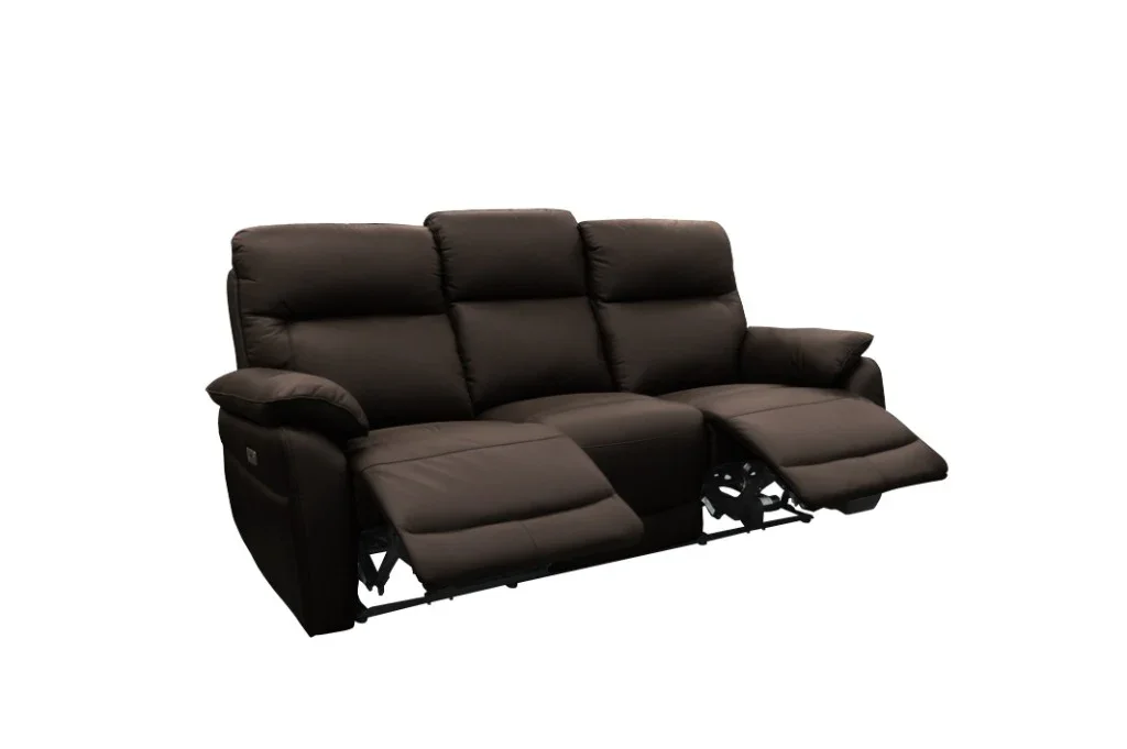 VI Aspect 3 Seater Electric Leather Recliner Lounge