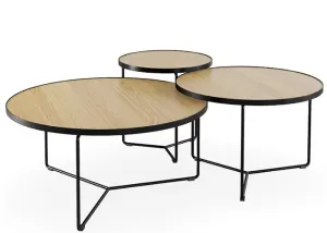 DD Eclipse Metal Legs Round Coffee Table thumbnail 4