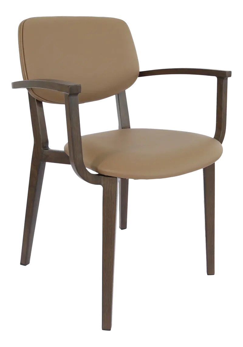 FL Atlanta Vinyl Upholstered Hospitality Stackable Dining Armchair - Large
