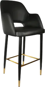 FL Sorbet Vinyl Upholstered Metal Leg Hospitality Barstool thumbnail 2