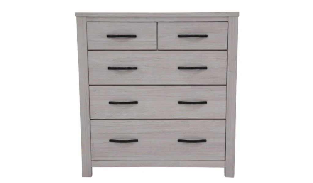 VI Florida Solid Timber Coastal Design 2 Over 3 Drawers Tallboy