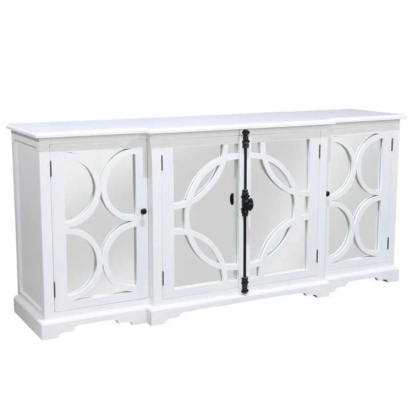 DA Keats 4 Door Sideboard White
