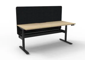 RL Halo Plus Motorized Height Adjustable Desk with Black Eco Panel Screen thumbnail 1
