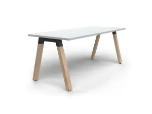 OL Plantation Melamine Top Timber Leg Single Sided Desk thumbnail 10