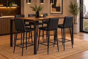 MD Chelles PU Leather Upholstered Bar Stool thumbnail 3
