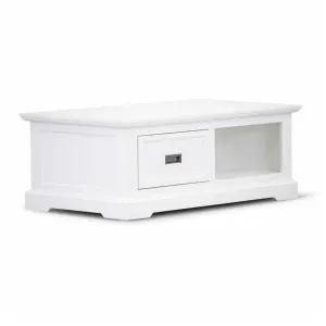 VI Coastal Solid Timber 1 Drawer Coffee Table thumbnail 1