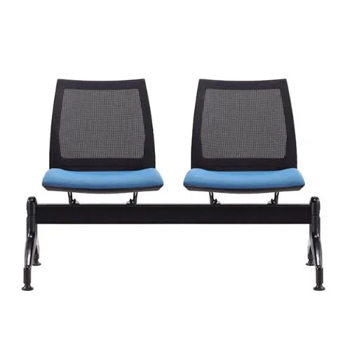 ST Vinn Mesh Back Upholstered Seat 2 Seater Beam Seating