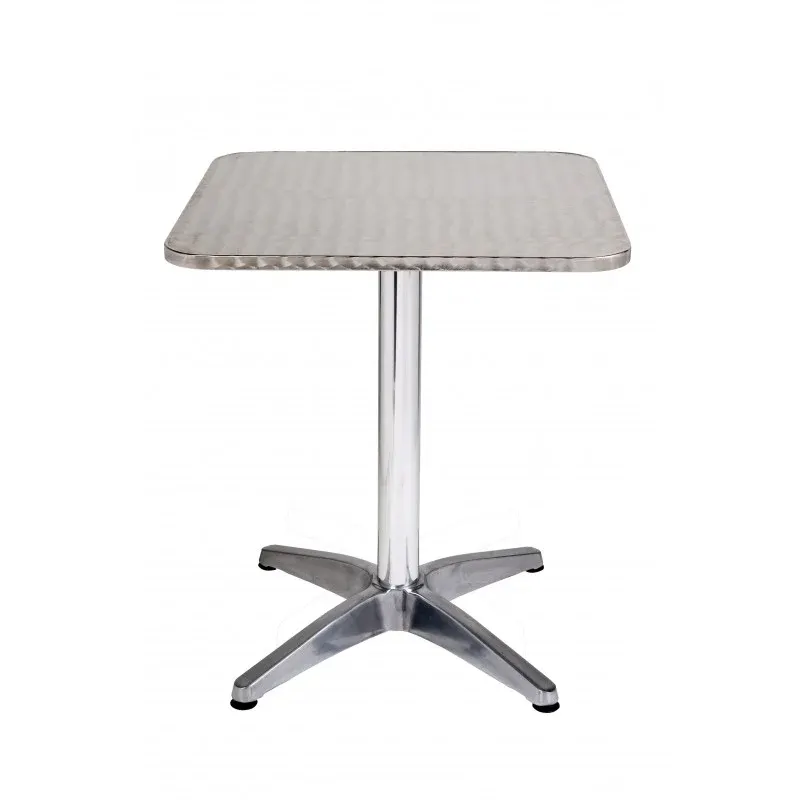 MA Stainless Steel Square Nesting & Folding Café Table