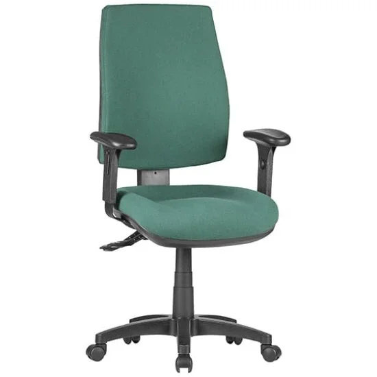 ST Alpha Fabric Upholstered High Back Task Chair with Arms