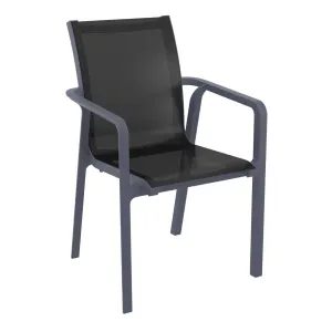 FL Pacific Hospitality Outdoor Stackable Armchair thumbnail 1