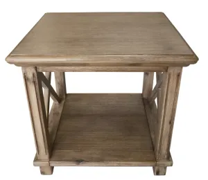 VI Cresswell Solid Timber Lamp Table with Shelf thumbnail 3