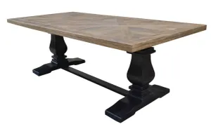 VI Velino Solid Timber Bluster Leg Dining Table thumbnail 2