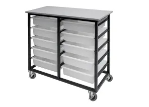DD Mobile Tote Box Metal Trolley thumbnail 1