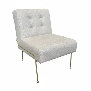 MF Marie Fabric Upholstered Metal Leg Lounge Chair thumbnail 2