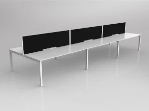 OL Axis 6 User Double Sided Workstation with Screen - Splice Fabric thumbnail 12