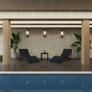 FL Slim 2 Poolside Sunlounger & Ocean Side Table Package thumbnail 1