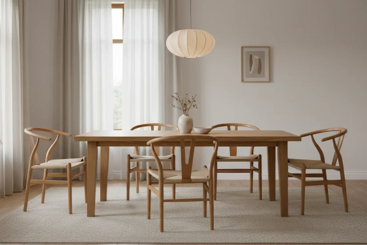 VI Freya Wishbone Timber Frame Dining Chair