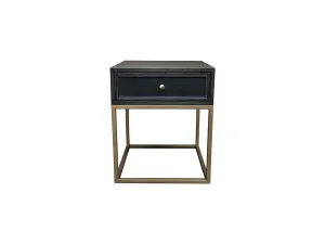 MF Tubetti Metal Leg 1 Drawer Side Table thumbnail 1