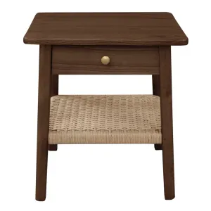 CT Kelly Solid Timber Papercord 1 Drawer Bedside Table thumbnail 5