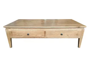 MF Crown Solid Timber 2 Drawer Coffee Table thumbnail 1