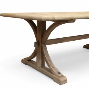 MF Brussels Recycled Elm Timber Dining Table thumbnail 6