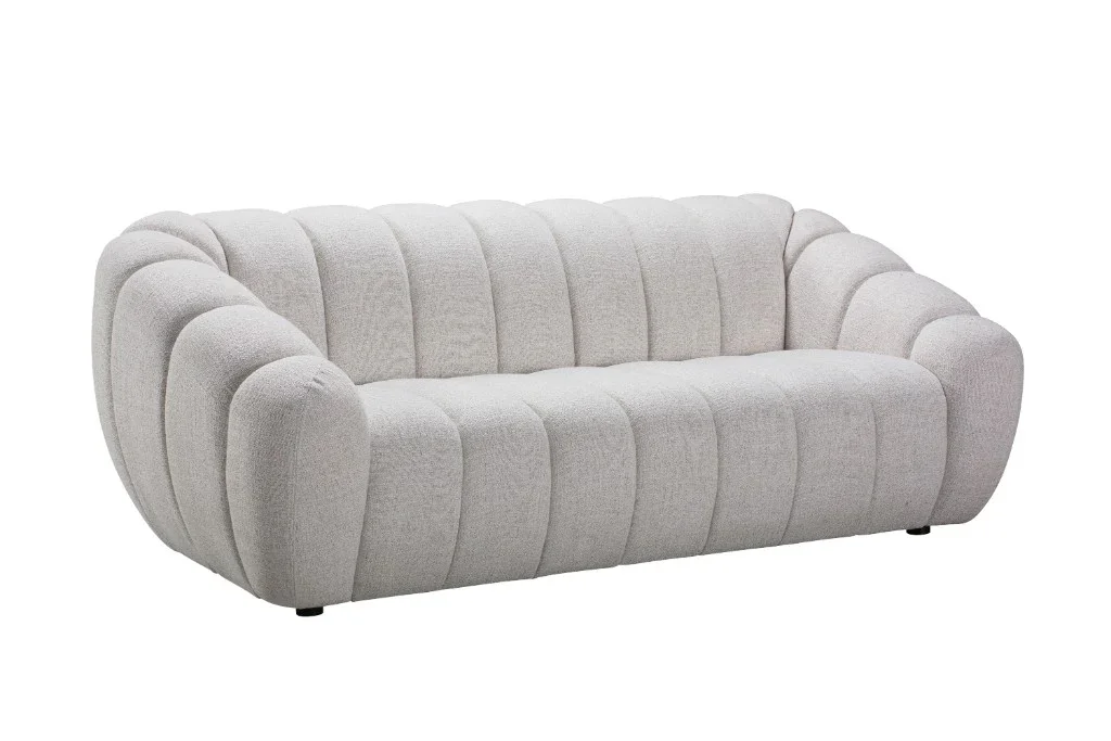 VI Kenya Fabric Upholstered 3 Seater Sofa