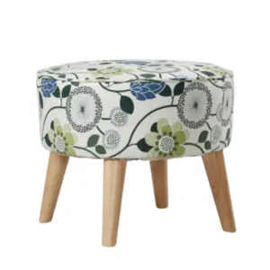 BT Stamford Scandi Digital Print Fabric Upholstered Foot Stool thumbnail 1
