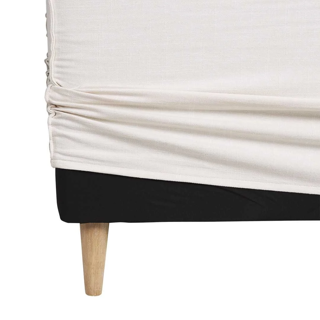 SH Vienna Fabric Queen Bedhead - Ivory