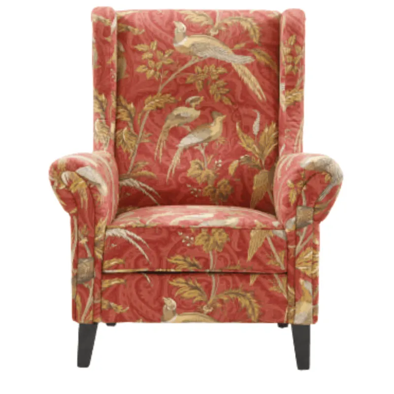 BT Bliss Digital Print Fabric Upholstered Wing Chair