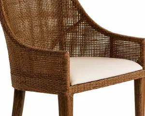 CR Tennessee Timber Framed Rattan Dining Chair thumbnail 18