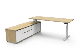 RL Boost Height Adjustable Executive Desk with Return Cabinet thumbnail 6