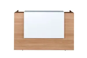 GP Sorrento Virginia Walnut Melamine Reception Counter thumbnail 3