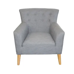 BT Jett Fiesta Fabric Upholstered Timber Leg Armchair thumbnail 1