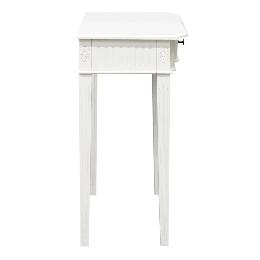 CT Milly Solid Timber 1 Drawer Carved Hall Table