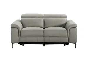 VI Kevin Leather Upholstered 2 Seater Electric Recliner Lounge thumbnail 4
