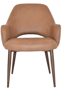 EZ Albury Walnut Colour Metal Leg Upholstered Hospitality XL Armchair thumbnail 11