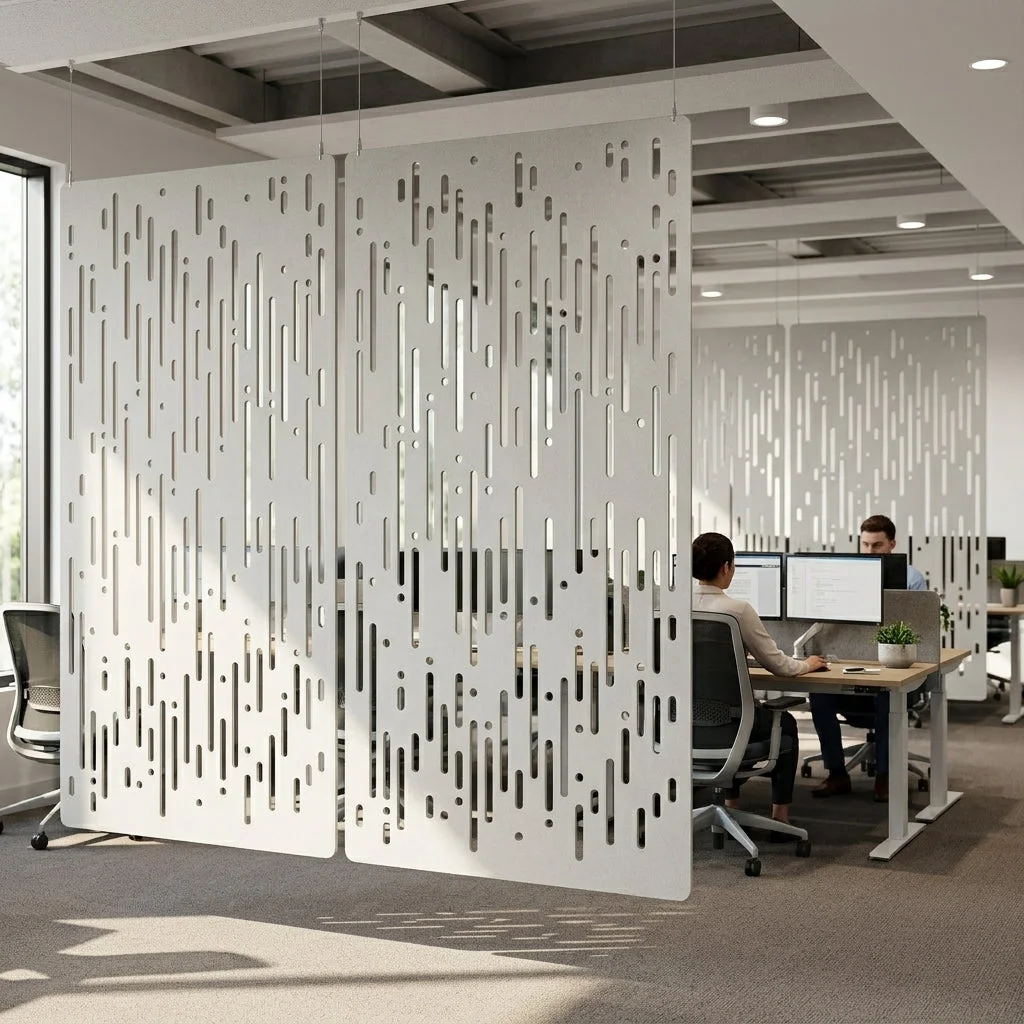 RL Rain Decorative Workplace Divider Hanging Screen